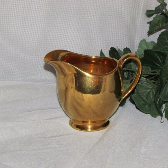 Royal Winton Golden Age Vintage Footed Creamer Gilt England - Picture 1 of 7